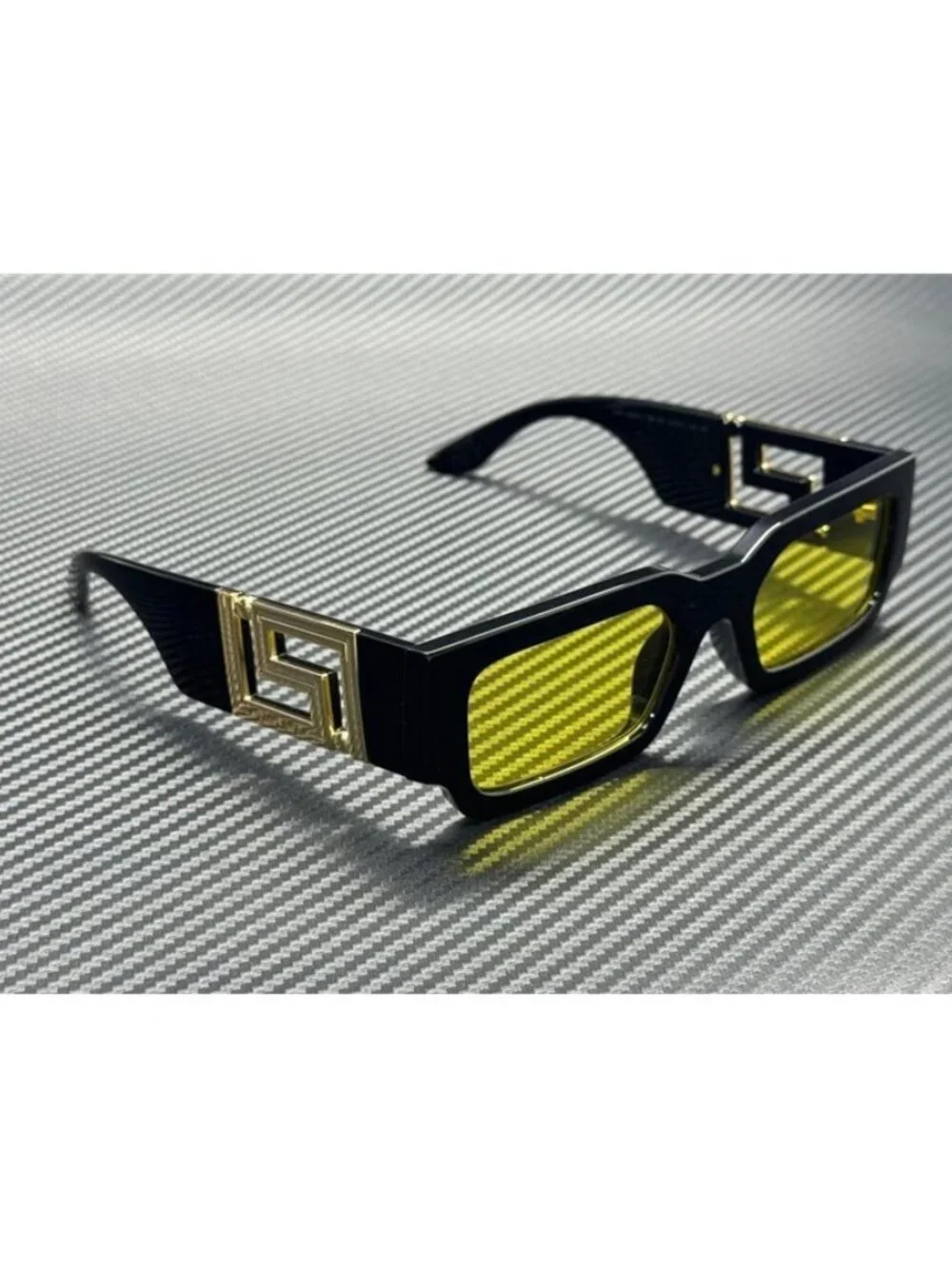 New Versace Men Black Sunglasses 54-21-140